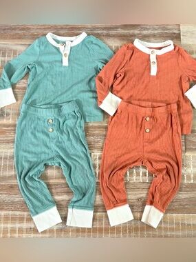 Cat & Jack baby ribbed outfits bundle